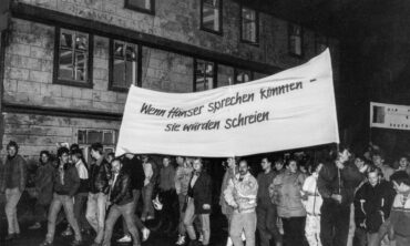 Demonstration 1989 in Halberstadt