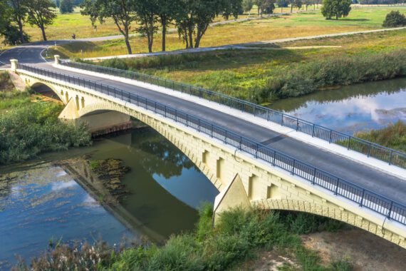 Gewölbebrücke über die Schwarze Elster, Sonderpreis im Rahmen des Brandenburgischen Baukulturpreises 2021 © Andreas Franke